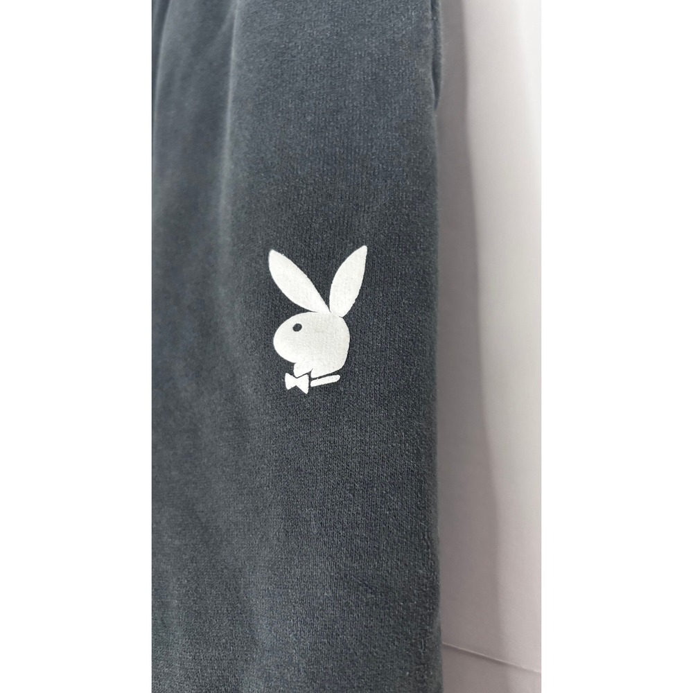 Playboy by PacSun‎ Black Joggers Sweatpants Women's XS Drawstring Logo - Picture 2 of 4